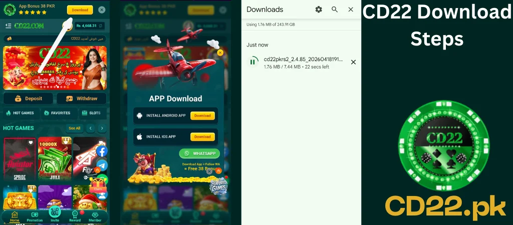 cd22 download steps